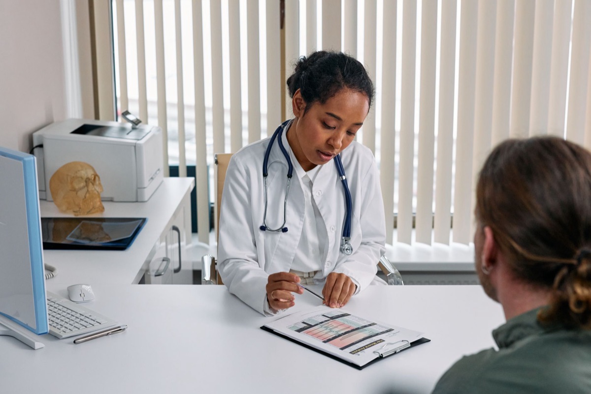 charte médicale montrant les niveaux de fer