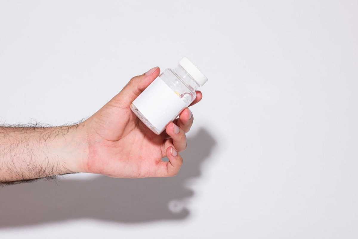 Magnesium-Tabletten-Flasche