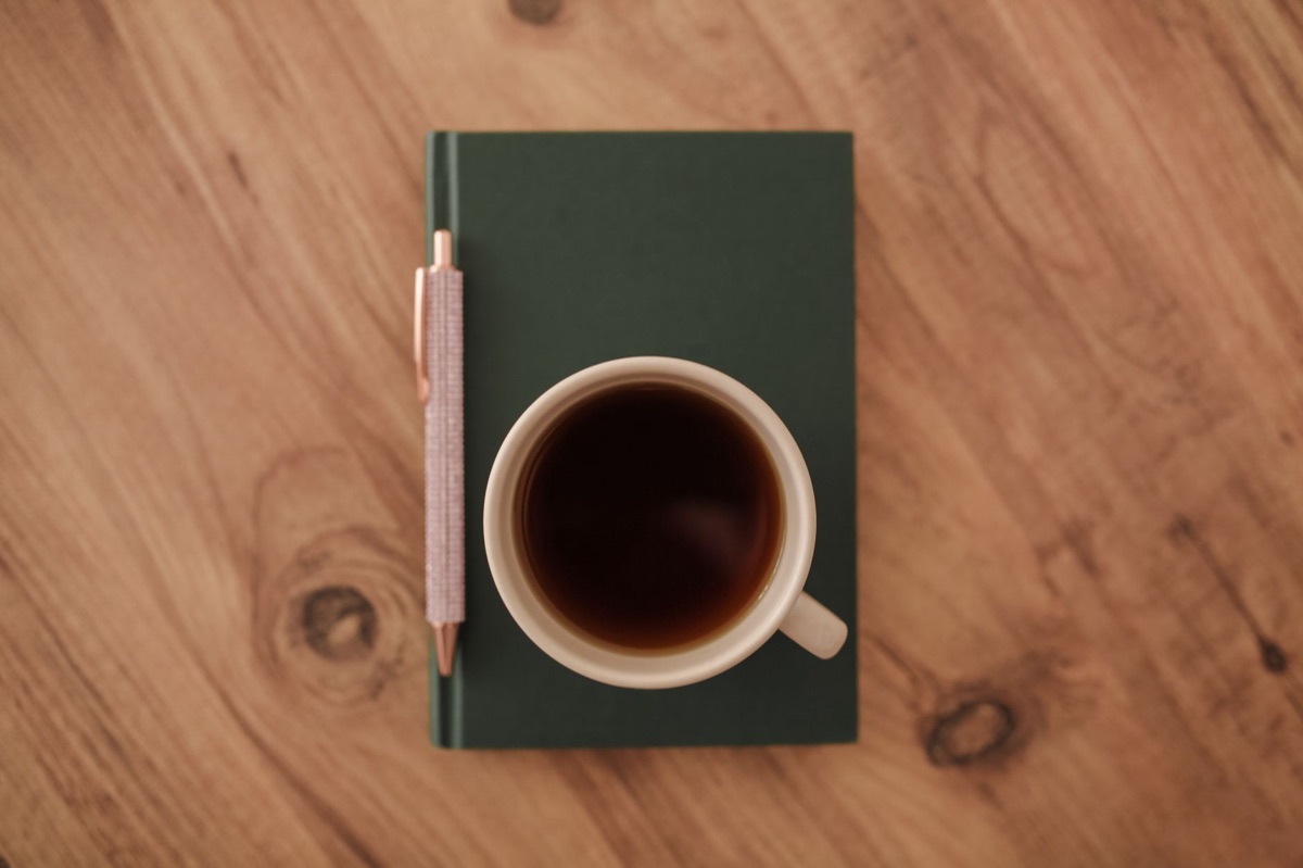 Interruption fasting journal notebook with handwritten notes
